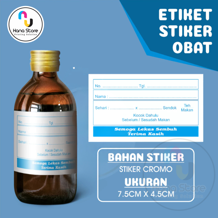 

Etiket Obat / Stiker Label Obat Isi 50 Pcs