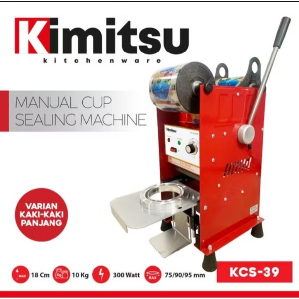 mesin manual cup sealing machine kimitsu c39/alat sealing