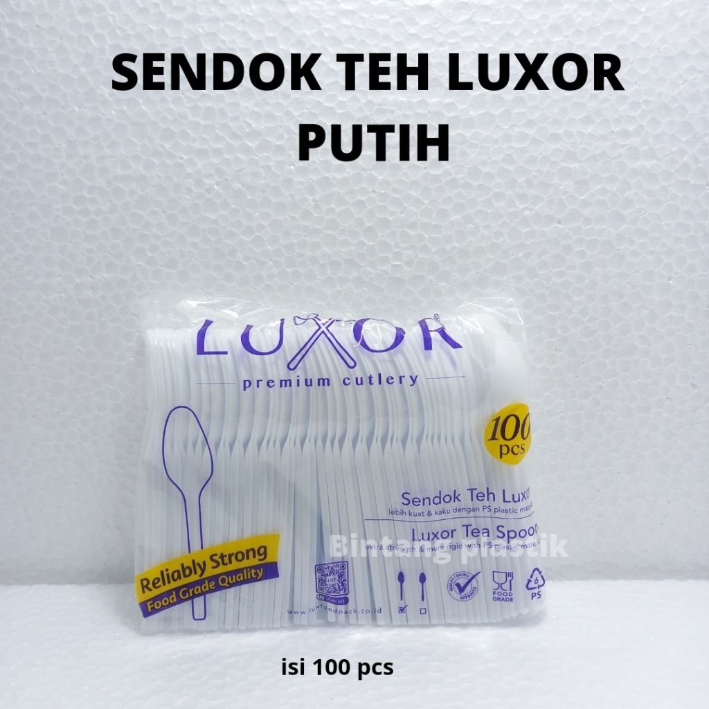 SENDOK TEH LUXOR PUTIH