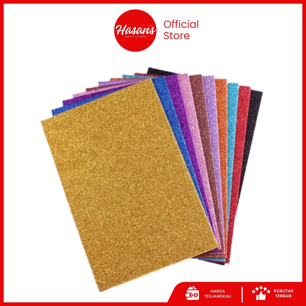 

[10 Lembar] Kertas Brief Card A4 Gliter / Kertas Karton BC (Brief Card) / Kertas Sertifikat / Kertas Bc A4 Gliter