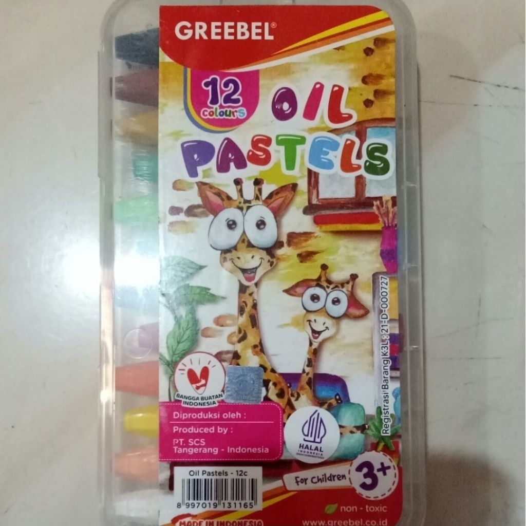 

Crayon Greebel Oil Pastel 12 Warna – Crayon Anak Warna Cerah & Lembut