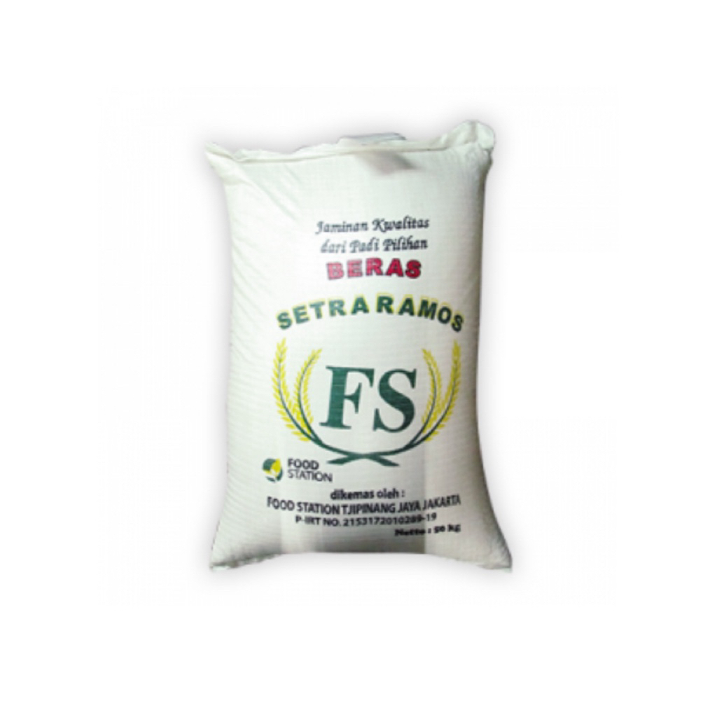 

Beras FS Setra Ramos 50kg – Beras Premium Skala Besar, Pulen dan Bersih