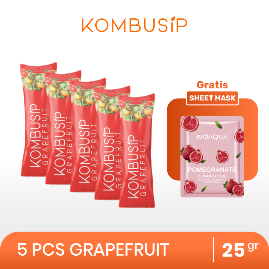 

Kombusip Kombucha Grapefruit Minuman Teh Serbuk 5 Sachets