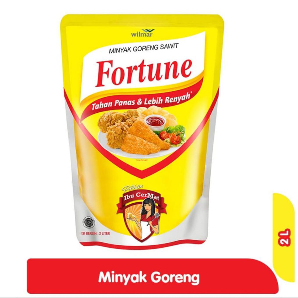 

Minyak Goreng Fortune Kemasan Pouch 2 Liter
