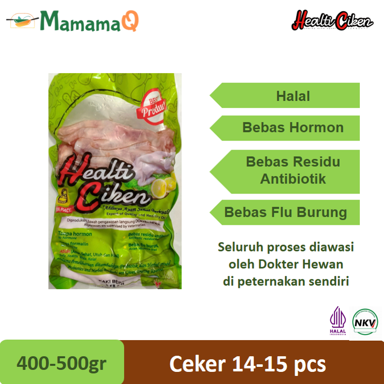 

HEALTI CIKEN HEALTHY CHICKEN Ayam Sehat Probiotik Ceker Halal 400-500gr