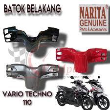 Batok Belakang Vario 110 Techno Karbu Hitam Merah Silver Narita