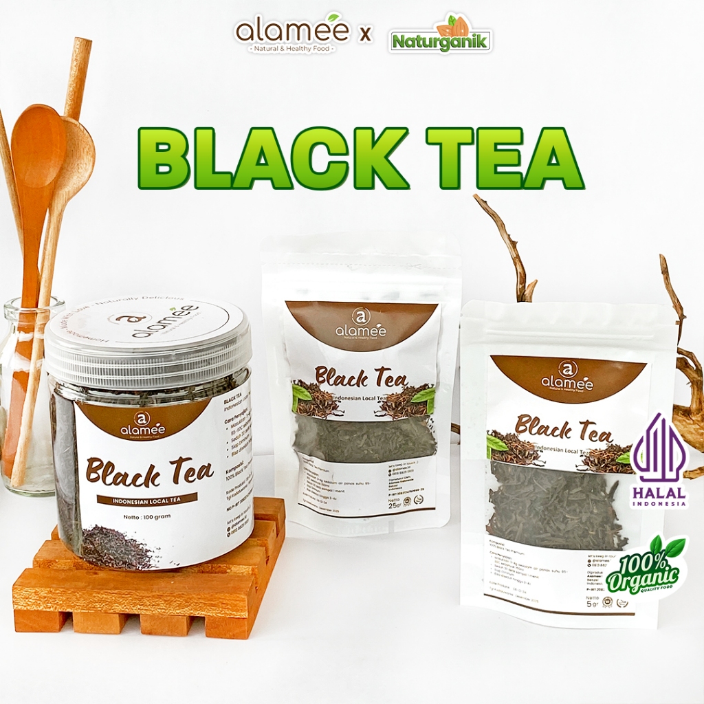 

ALAMEE Black Tea Premium Organic Teh Hitam Kering Dried Premium Naturganik