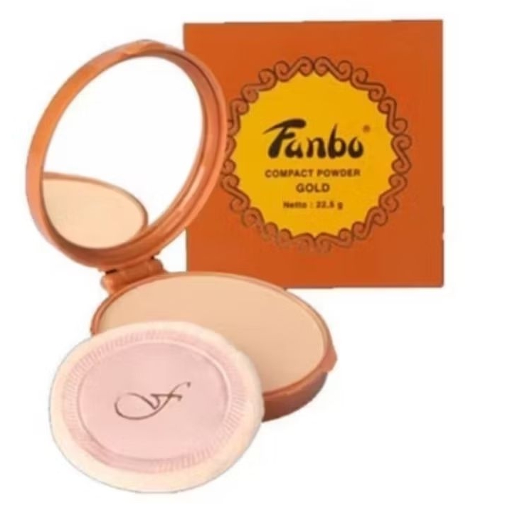 Fanbo Gold Pancake Compact Powder - Bedak Padat - Zinc Oxide - UV Filter
