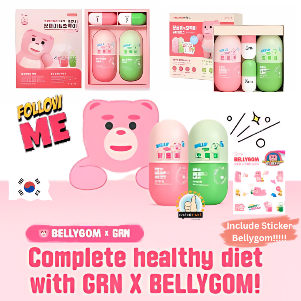 Ready GRN+XBellygom All New Pink & Green Set Season 4