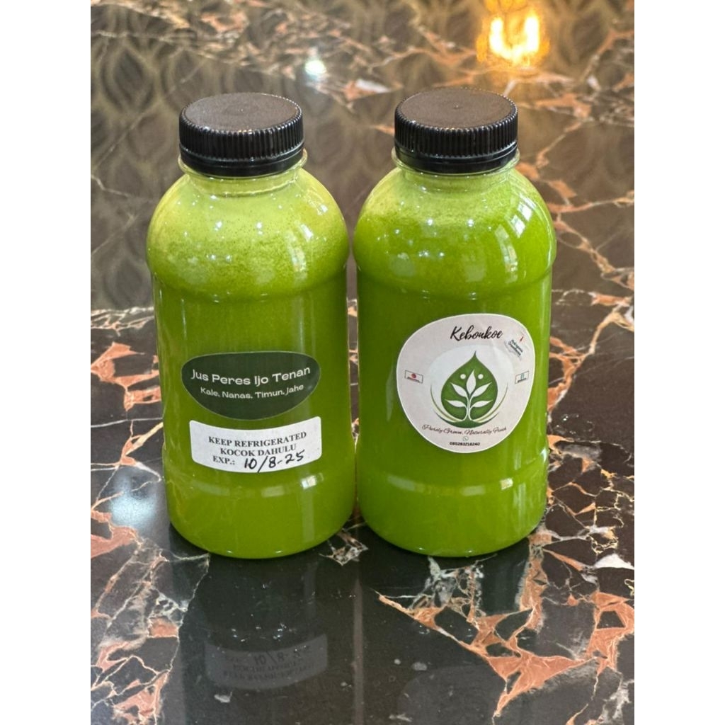 

Jus Peres Kebonkoe (Cold Press Juice) Sayuran Hidroponik tanpa air tanpa gula Ijo Tenan