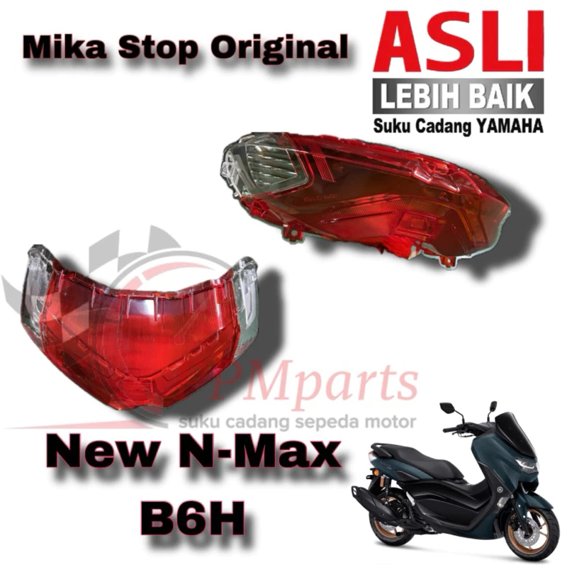 Mika Kaca Lampu Stop Belakang Stoplamp Yamaha Nmax N-Max Led New B6H 2020-2023 Original
