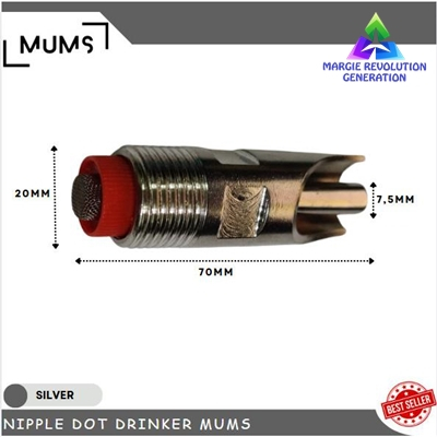 Kran Nepel Nipple Nipel Dot Alat Minum Hewan Ternak Babi Kambing Domba Otomatis Stainless Steel - MR