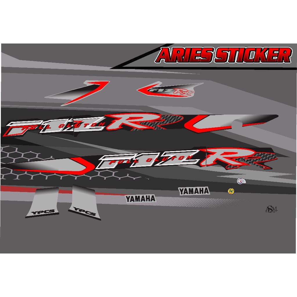 STRIPING STIKER LIS FIZR F1ZR FULL CLUTCH 2001 2002 CUSTOM