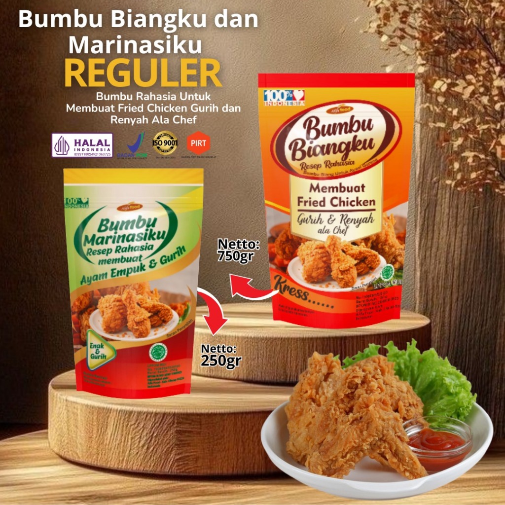 

Paket reguller 1kg AlifaFood Friedchicken Biang Marinasi