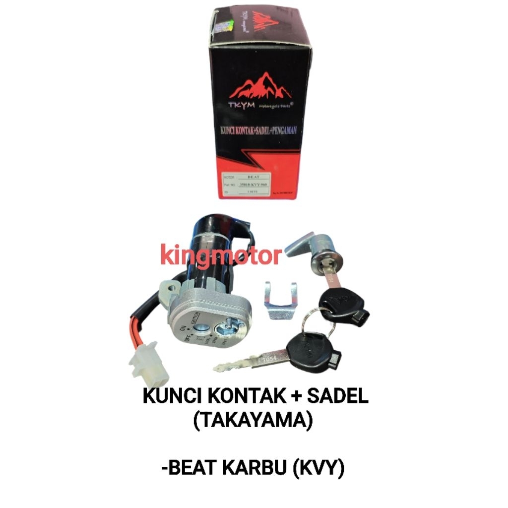 KUNCI KONTAK+ SADEL (KVY) TAKAYAMA BEAT KARBU ORI TAKAYAMA