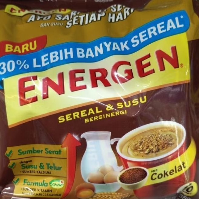 

Energen Coklat Isi 10 Sachet – Sarapan Nikmat, Praktis & Bikin Semangat!