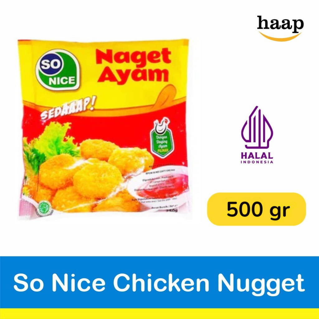So Nice Nugget Ayam 500 Gram / Sonice Naget Ayam