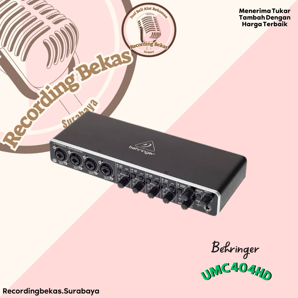 Soundcard Behringer UMC404HD (Bekas)