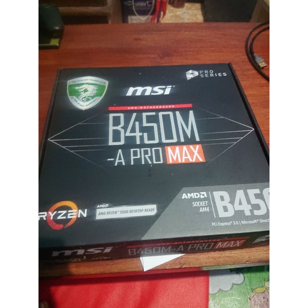 Motherboard Mobo Msi B450M A Pro Max Second AM4 DDR4