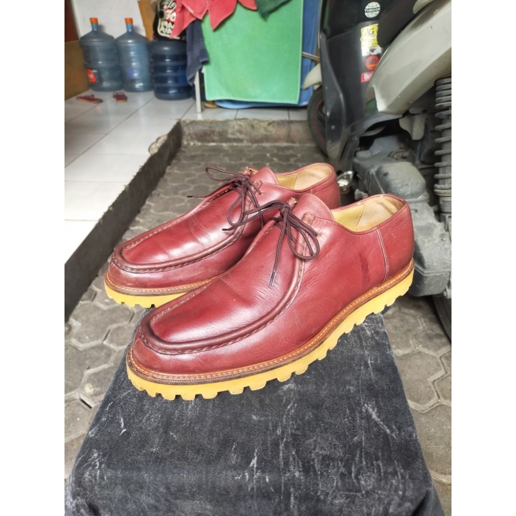 Moon's Tyrolean Shoes Burgundy (Paraboot Michael Kleman Pardor Moccasin GH Bass Weejuns Churchs Loak
