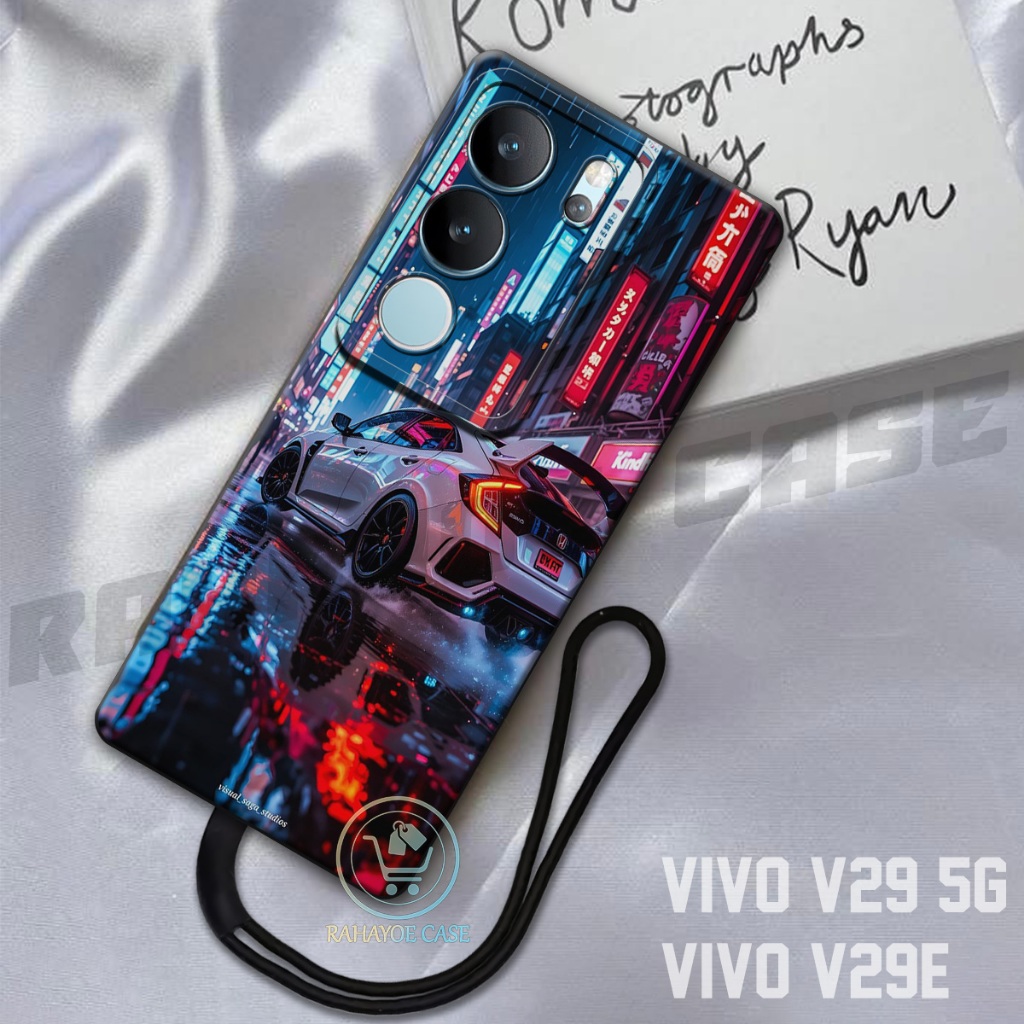 RAHAYOE CASE -  Case Vivo V29 5G - Case Vivo V29E  Free Tali Hp - Fashion Case Softcase Macaron Prot