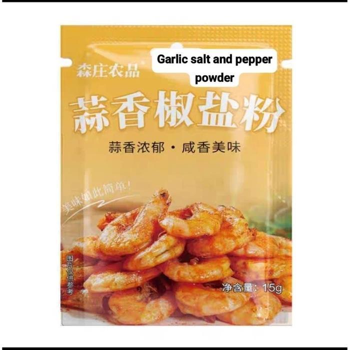 

Bumbu Garam Putih Merica Bubuk Garlic Salt And Pepper Powder 15 Gr