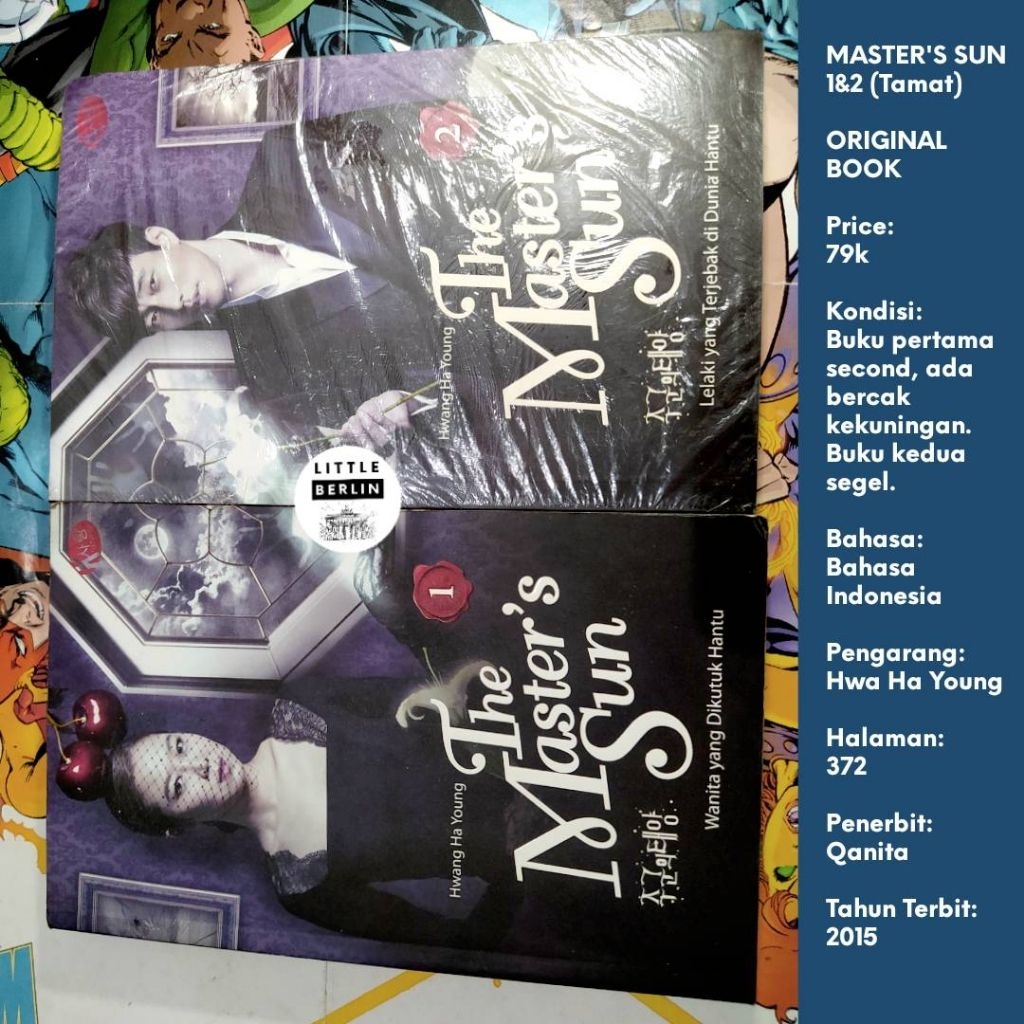 ORIGINAL Novel Drama Korea THE MASTER'S SUN 1-2 Tamat So Ji Sub Gong Hyo Jin Bahasa Indonesia (New+P