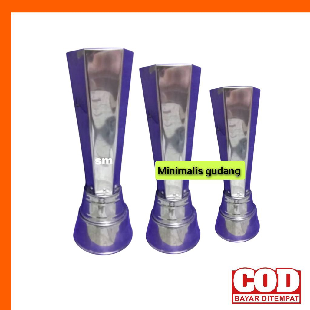 piala trophy penghargaan, piala sepak bola, piala badminton, piala bola polly, juara 1, 2 dan 3