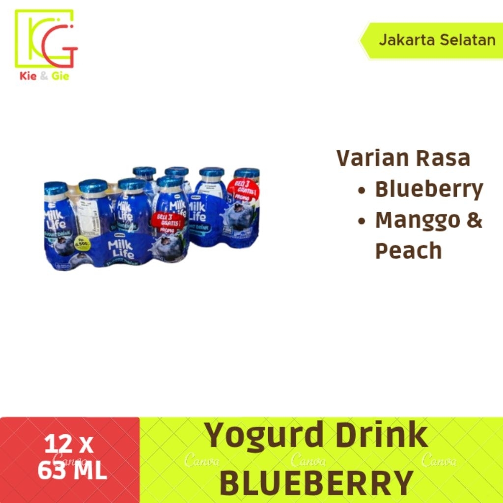 

Milk Life Yogurd Drink 63 ml 1 dus isi 12 pack