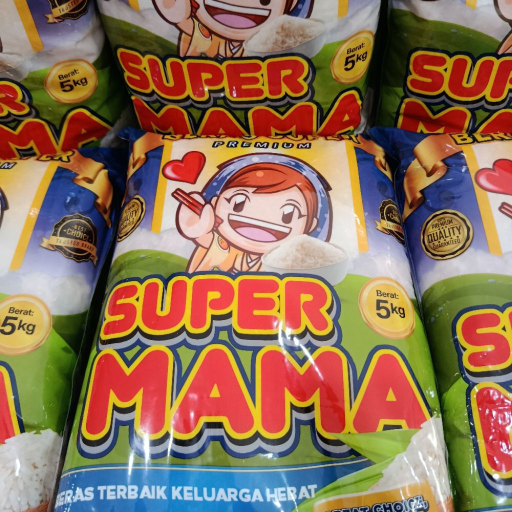 

Beras Super Mama Premium (Pandan Wangi) Kemasan 5kg