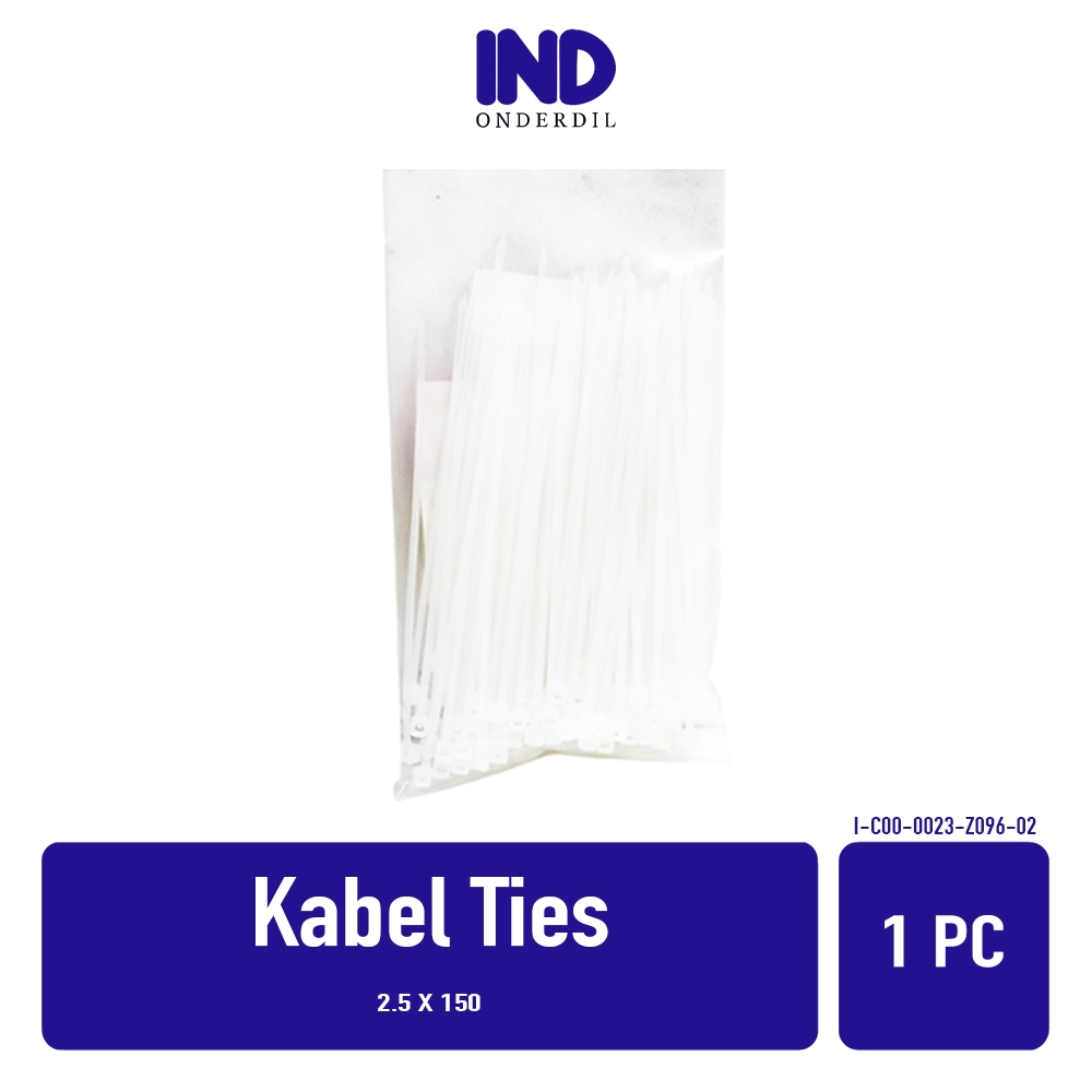 

Kabel-Cable-Pengikat Nylon-Nilon Tie-Ties-Tis 2.5x150-2.5 x 150 mm Putih 100 Pcs-Biji