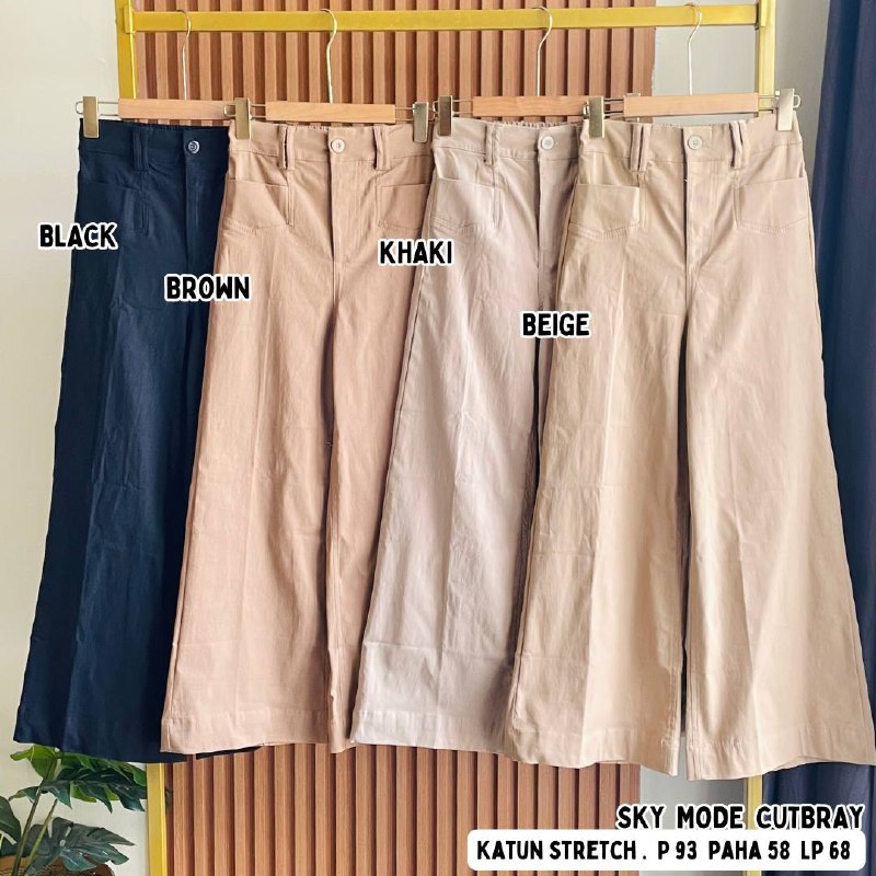 Sky mode Cutbray  // Celana bahan katun