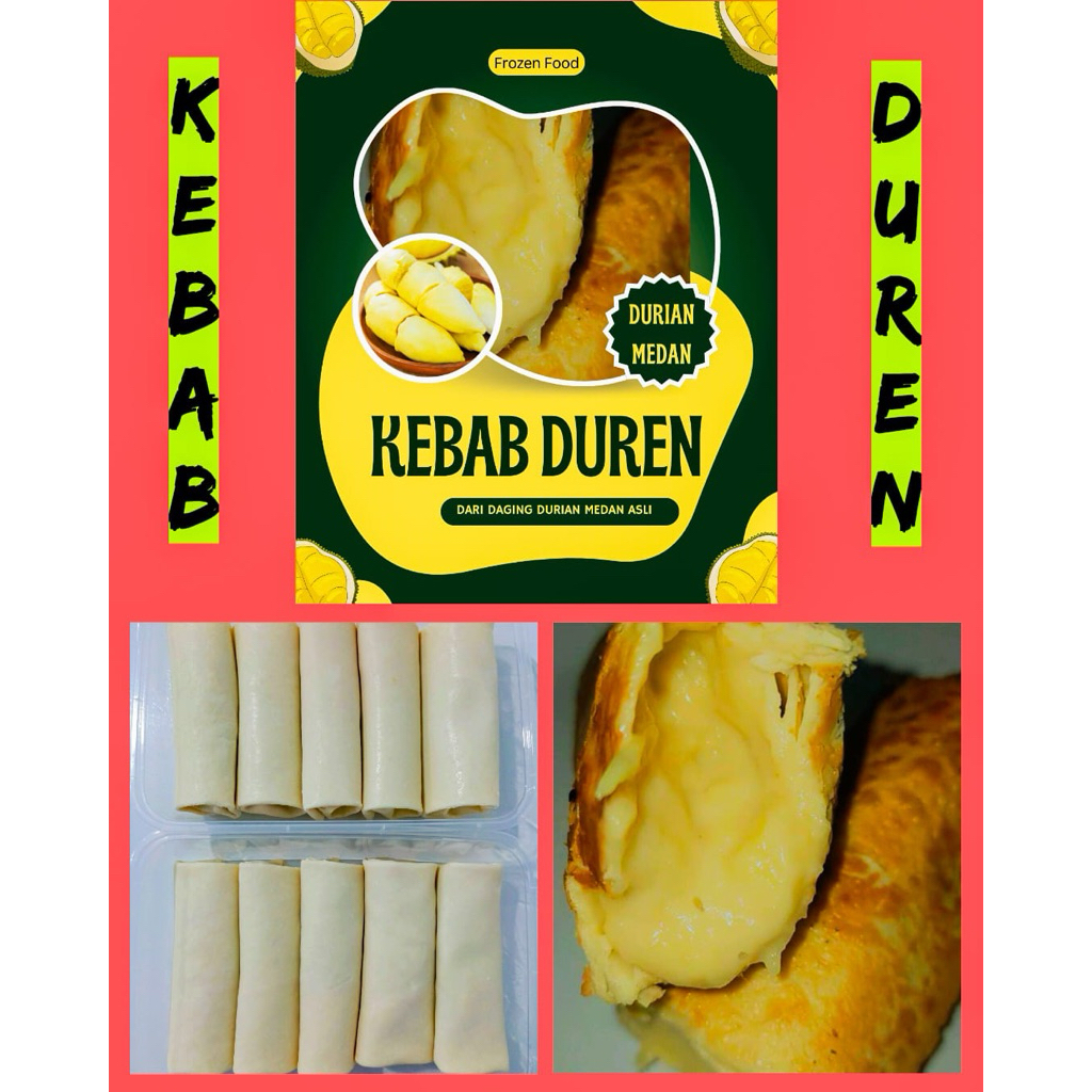 

kebab durian medan isi 5 biji legit enak