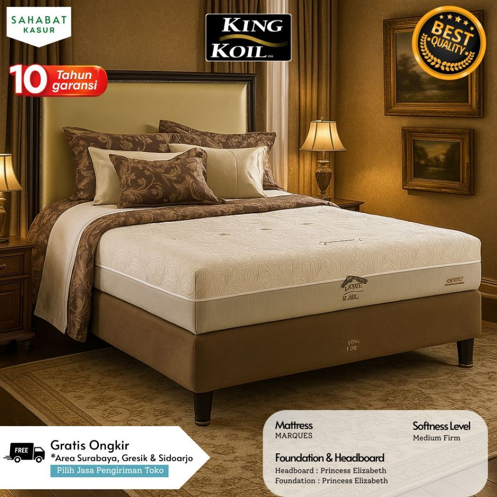 King Koil Mattress Medium Firm "Marquez" | Kasur Spring Bed King Koil