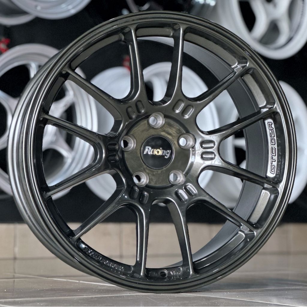 velg racing ENKEI GTC02R R18 LEBAR 8,5 velg mobil r18 velg racing ring 18 mobil untuk Innova ERTIGA 