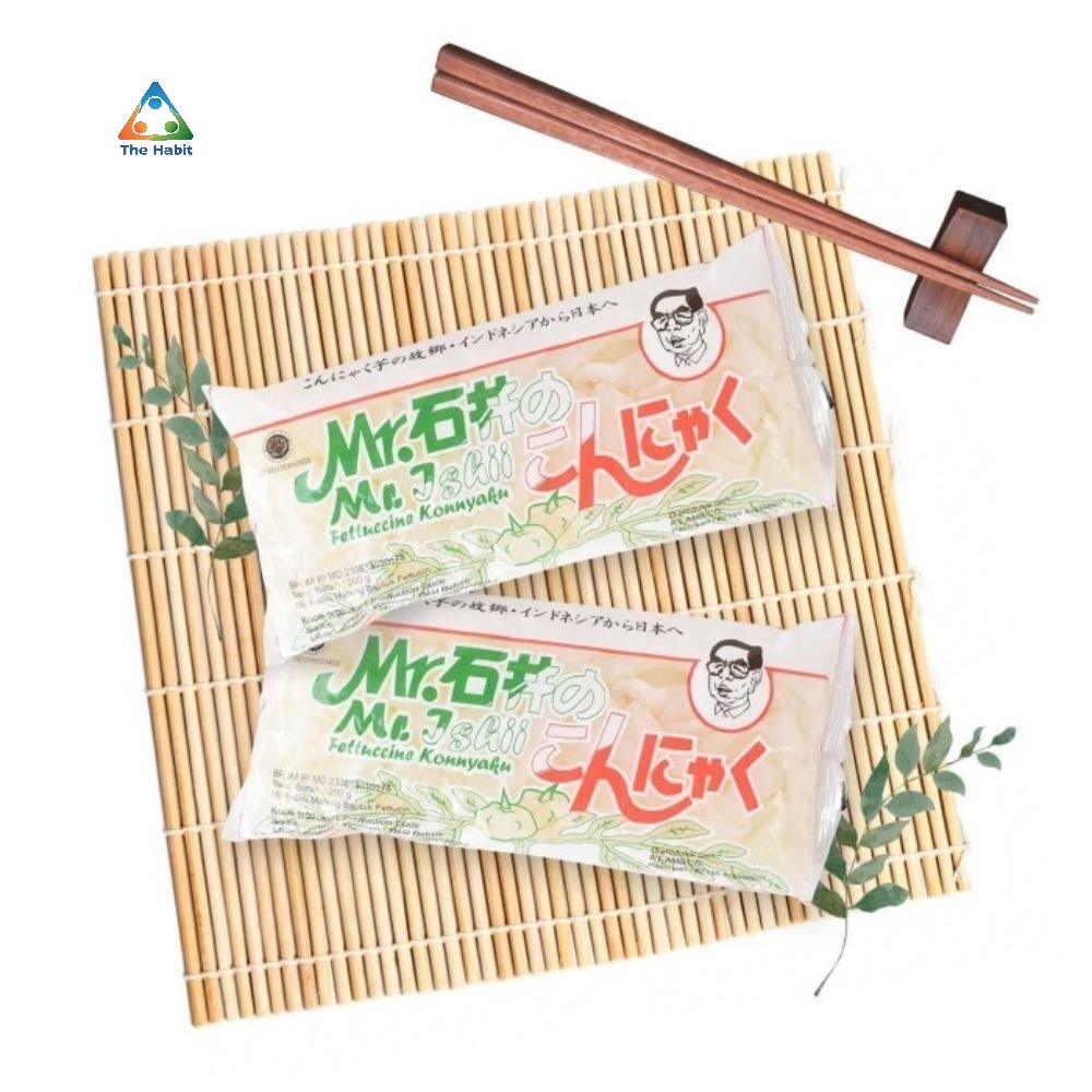 

(The Habit) Shirataki Fettuccine Konnyaku / Kwetiaw Shirataki Basah 200 Gr