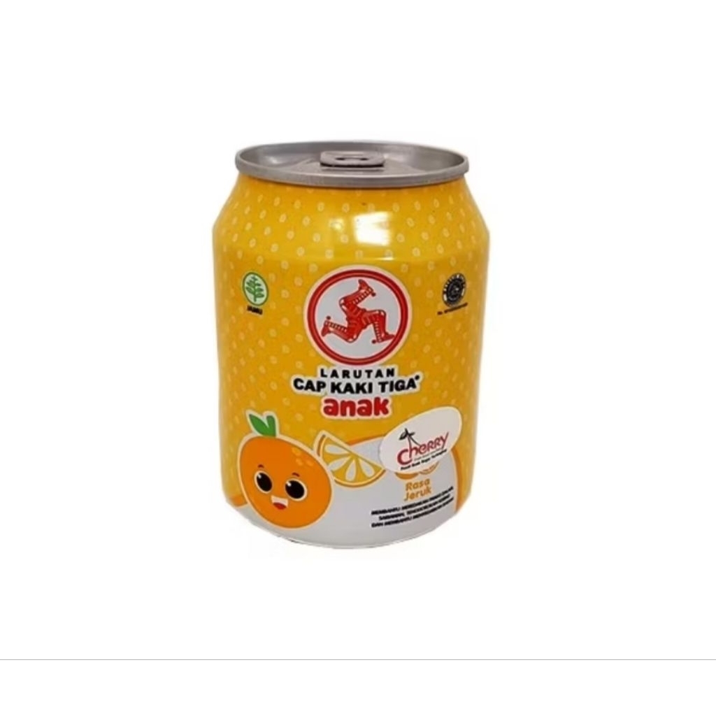 

Larutan cap kaki tiga anak rasa jeruk dpt 2 kaleng