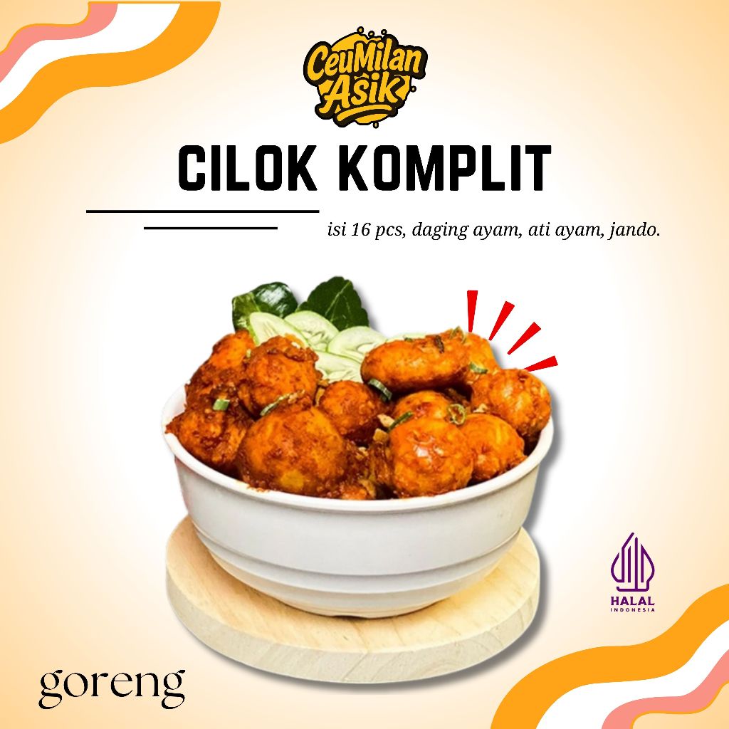 

CEUMILAN ASIK Cilok Goang Komplit Kemasan Instan Kuah dan Goreng
