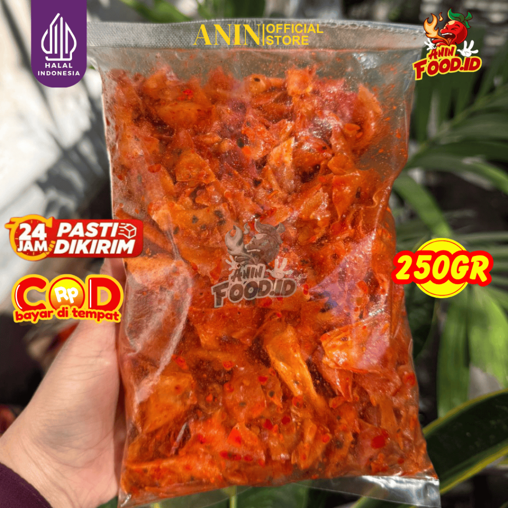 

250GR KERIPIK SINGKONG KRIWIL PEDAS DAUN JERUK AninFood.id