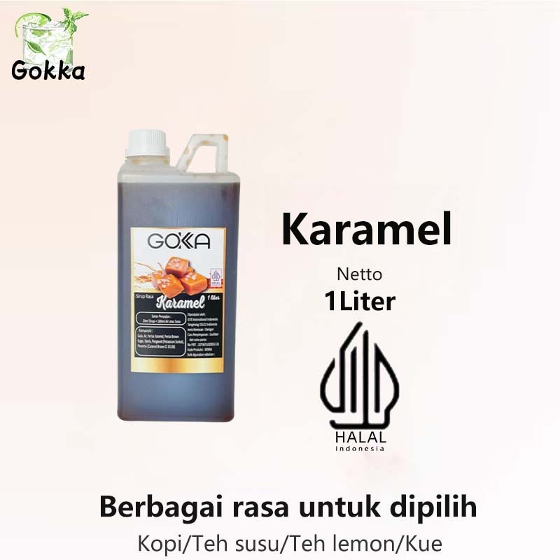 

Gokka Karkmel Syrup 1l - Sirup Mint Gokka - Halal