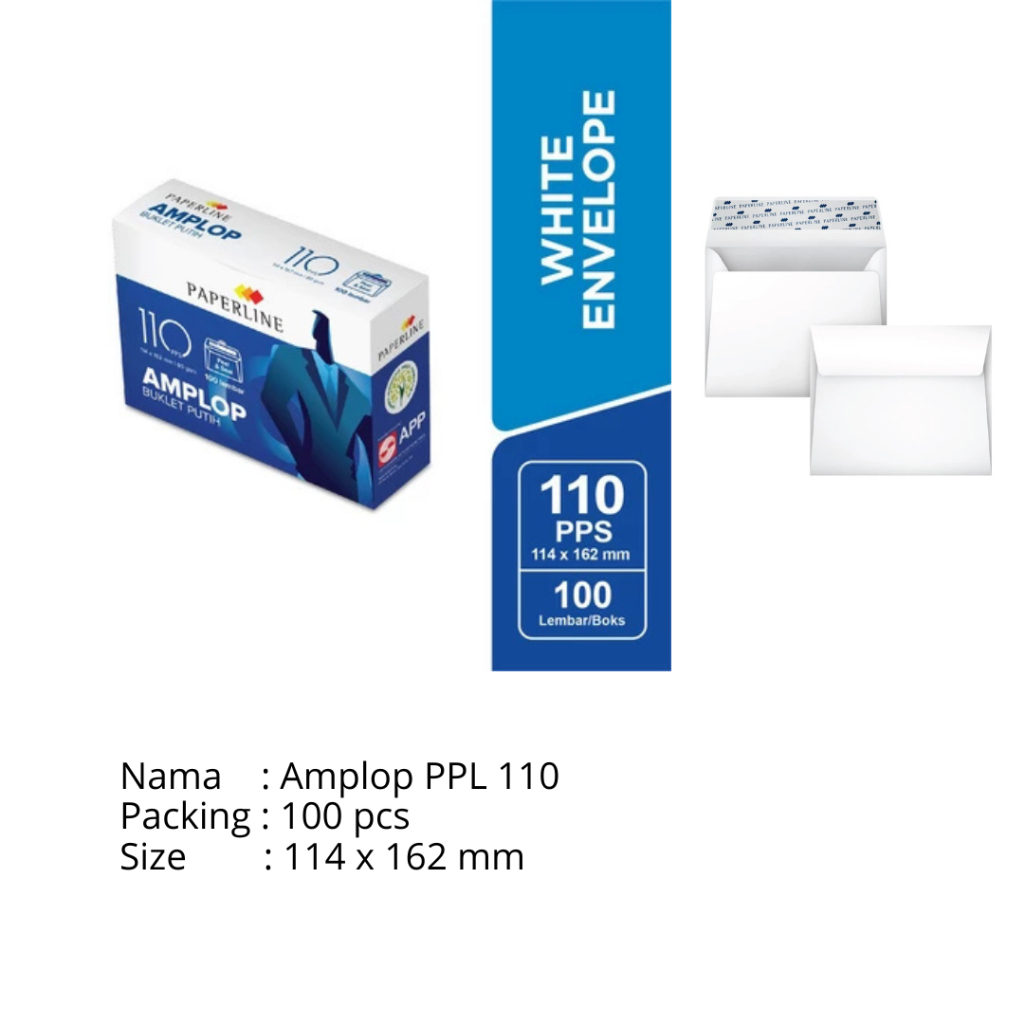 

Amplop PPL 110 (100 pcs/box)