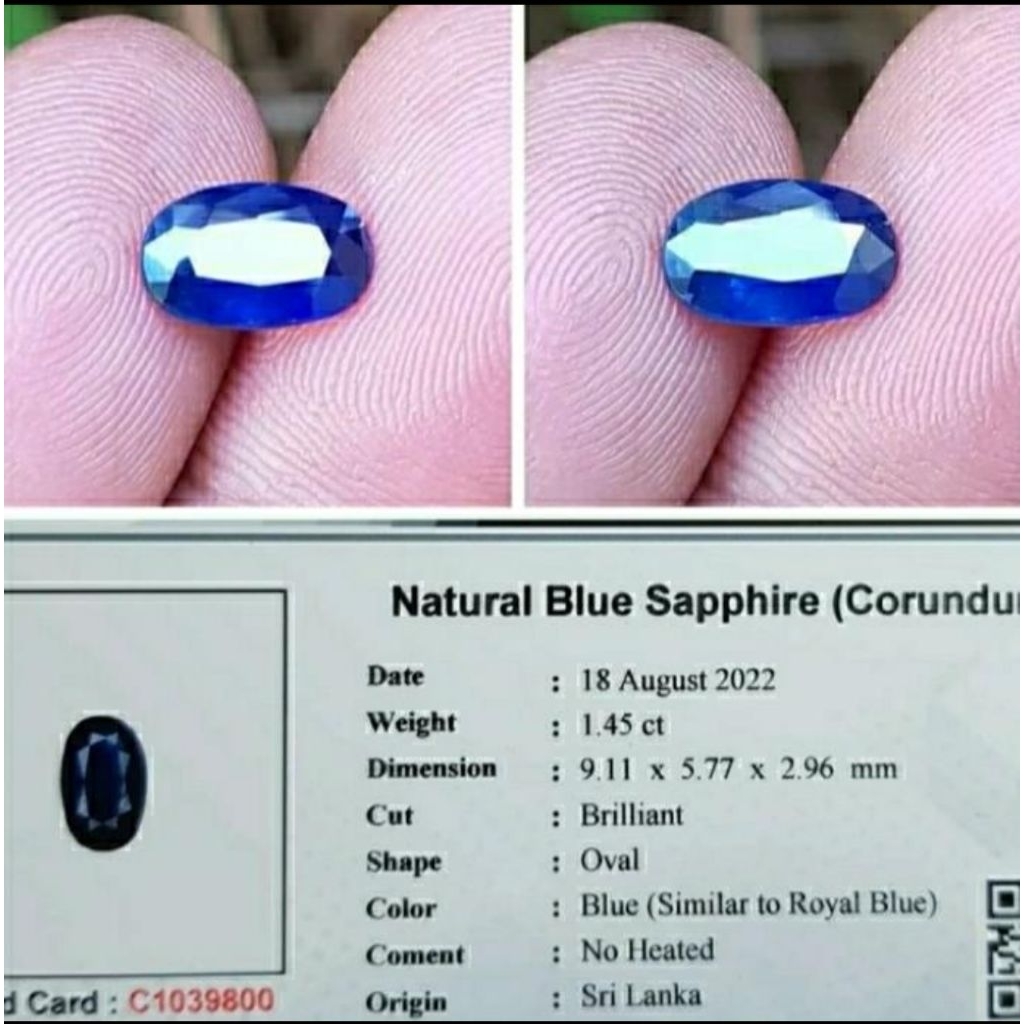 Unheatead Royal Blue Sapphire Srilanka Safir Ceylon Ada garnet tsavorite topaz alexandrite chrysober
