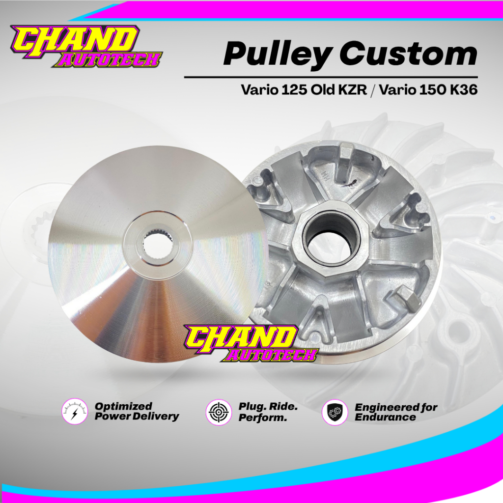 Pulley Custom Vario 125 150 13,5 13,8 14 Derajat Pulley Vario 125 KZR Pully Vario 125 150 Led K36
