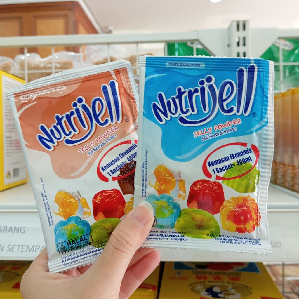 

Nutrijell Bubuk Jelly Powder Plain 10g & Chocolate 20g Jajanan Jeli Pudding Agar Agar Coklat & Tawar