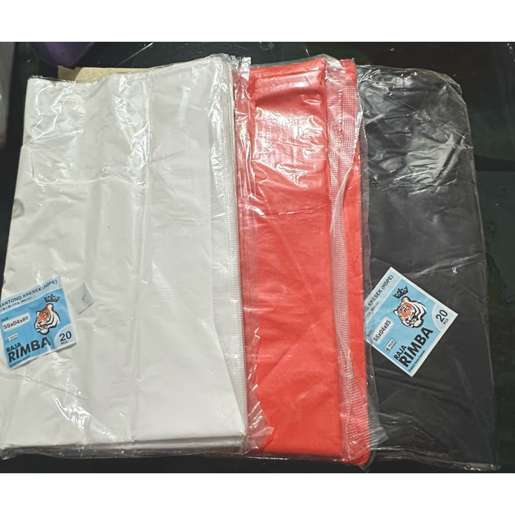 Lukchup_20 Kantong Kresek Jumbo / Kresek 55 X 85 Cm / Kantong Kresek Jumbo Putih Merah Hitam 04