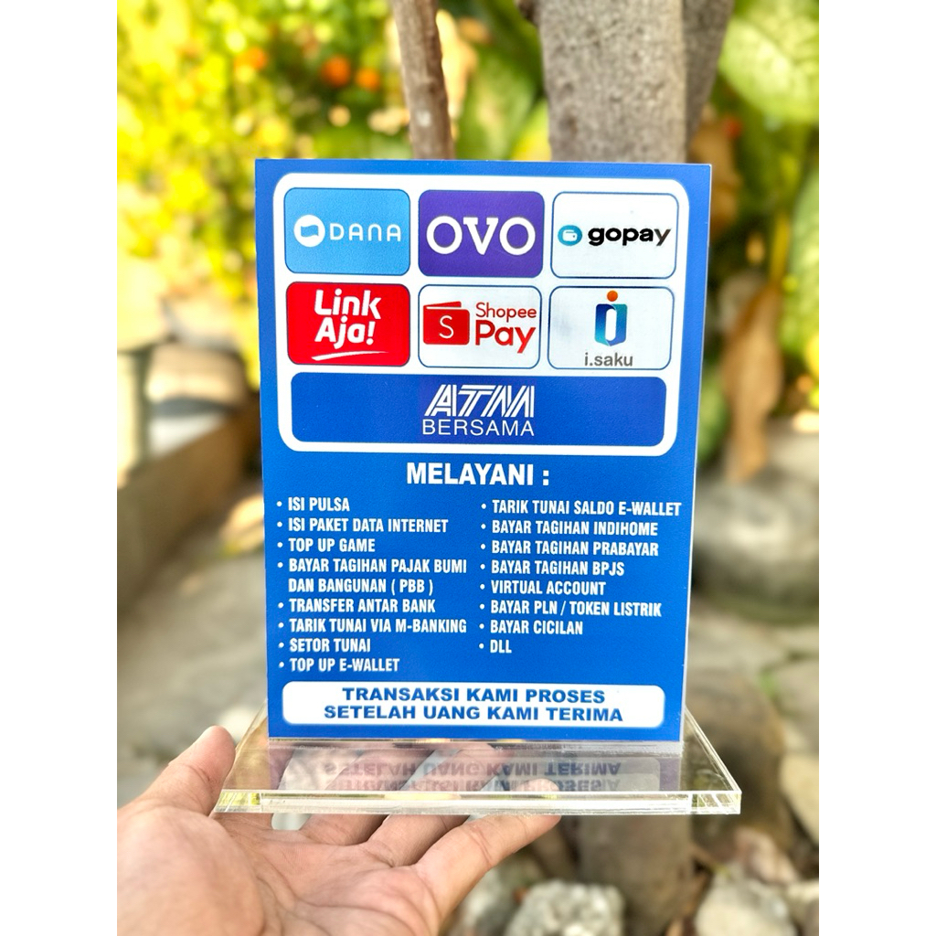 

PAPAN AKRILIK MEJA TOKO / KONTER / JASA LAYANAN UKURAN 15x20cm BAHAN AKRILIK SUPER TEBAL