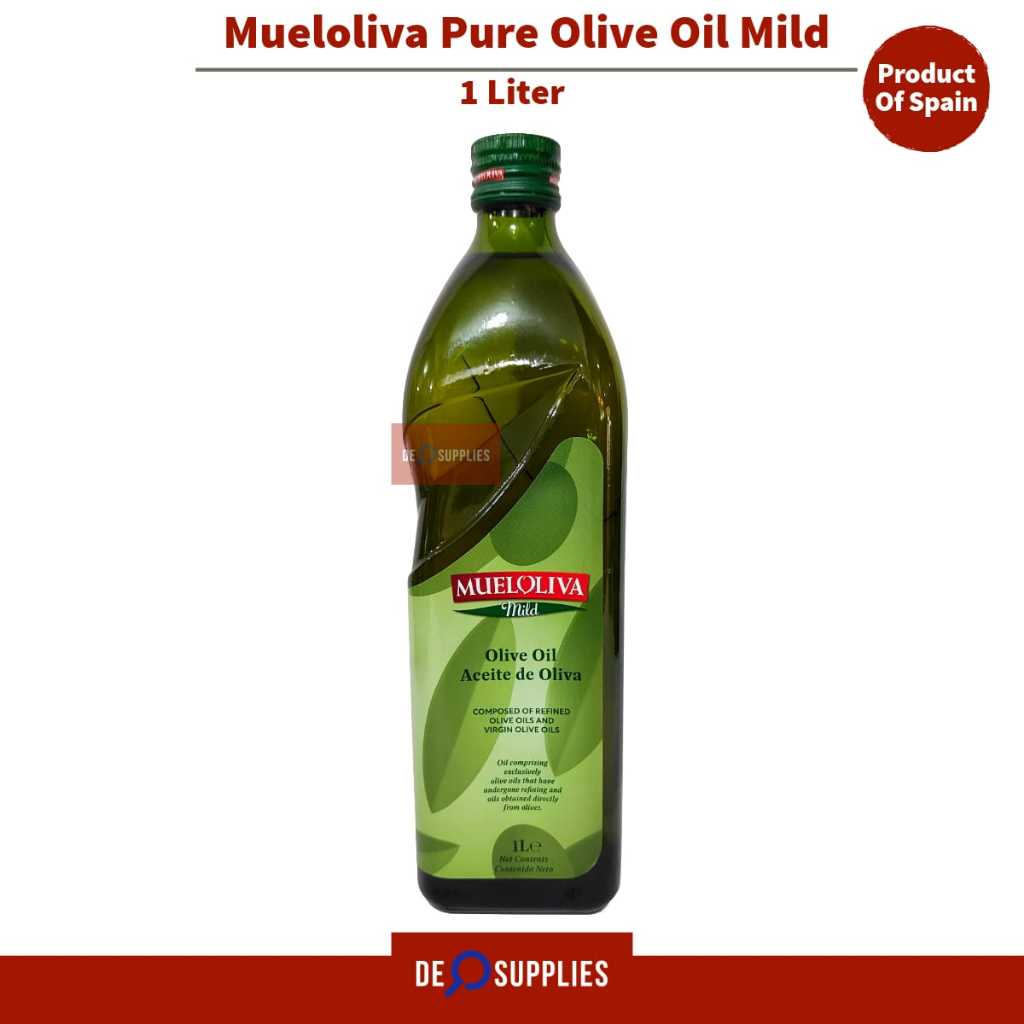 

Minyak Zaitun Mueloliva Pure Olive Oil Mild 1L - Minyak Goreng/Masak Premium Spain