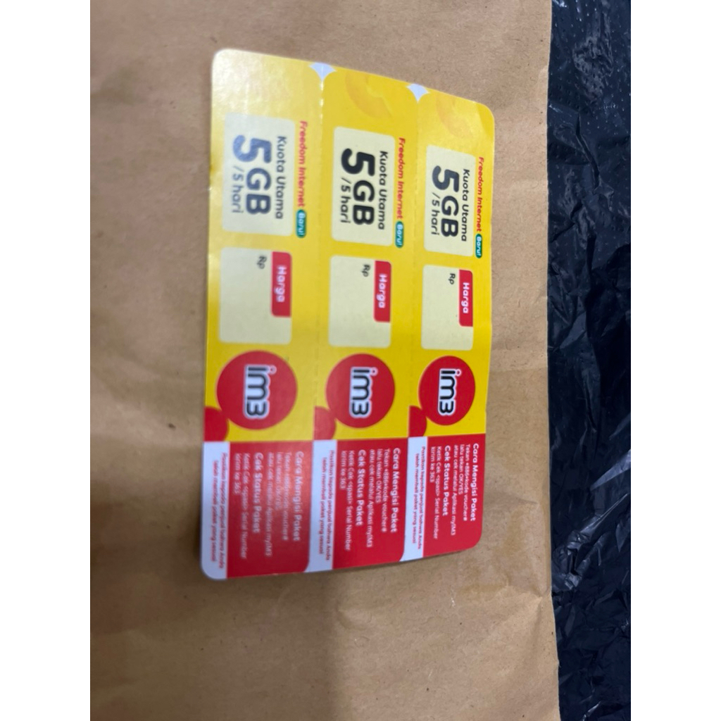 Voucher im3/indosat 5GB/5hr
