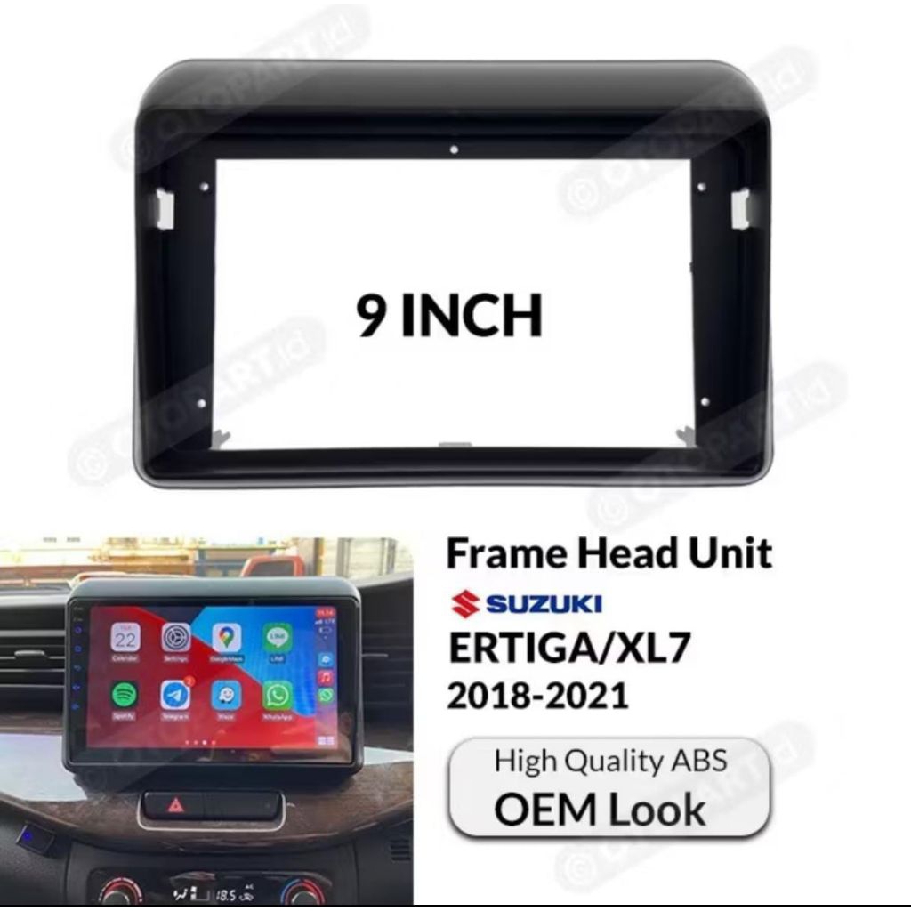 frame head unit Android Ertiga 9 inch 2018-2021
