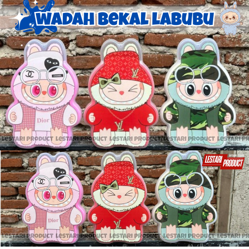 ( 6 PCS ) WADAH BEKAL KARAKTER LABUBU | KOTAK BEKAL ANAK | WADAH BEKAL ANAK | MISTING | BISTING | TE